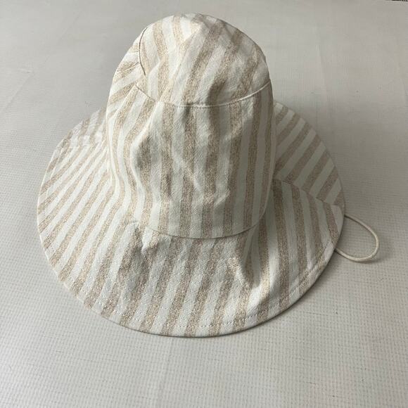 Wyeth Cotton Linen Stripe Bucket Hat Women One Size NEW main image 7